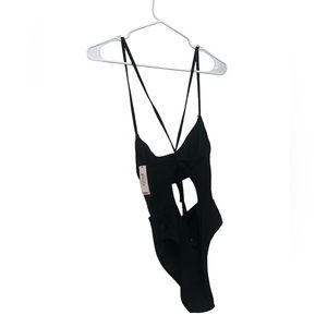 Victorias Secret Swim one piece summer black polyaimde comfy women Large